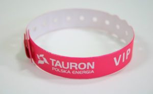 bracelets en vinyle logo